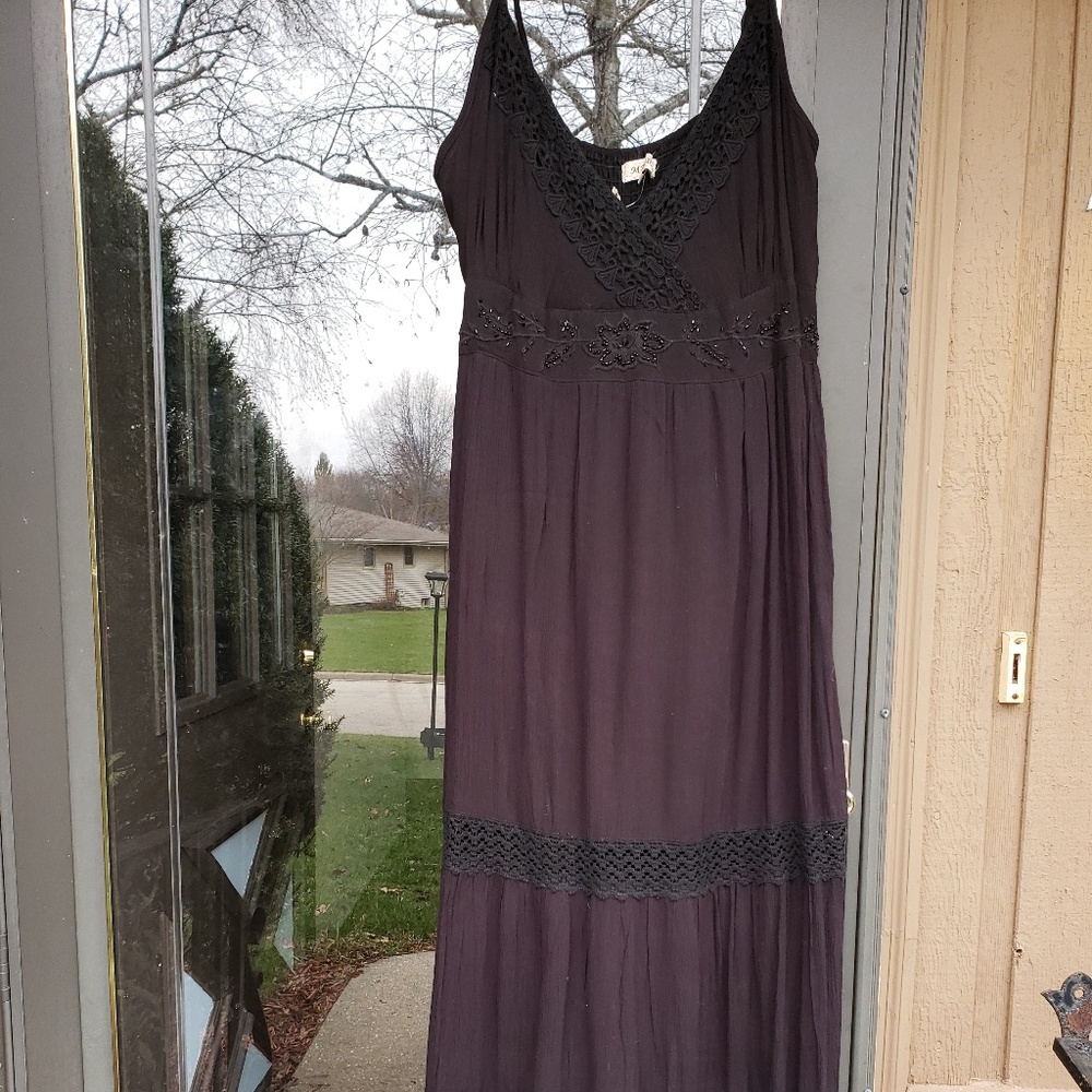 JET Black Summer Dress, size 1X, new with tags